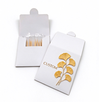 Lot de boîtes à cure-dents personnalisées avec logo imprimé, cadeau promotionnel publicitaire pour hôtels et restaurants