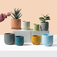 2025 Naturix CP168 Grands pots de fleurs en céramique avec trou de drainage pour plantes d'intérieur/extérieur-Grossiste Maison & Jardin