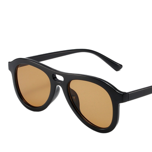 Lunettes de soleil vintage pour femmes 2026, vente en gros, logo personnalisé, motif léopard, rétro, double pont, protection UV400 - Product Image 1
