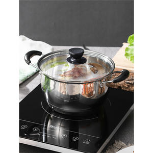 Olla vaporera de acero inoxidable con tapa de vidrio, material 316, doble capa, para cocinar arroz y alimentos al vapor en gas o inducción. - Product Image 2
