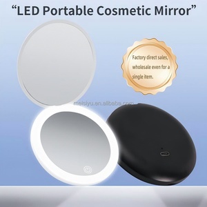 Led Makeup <b>Mirror</b> Private Label 3 Colors Cosmetic Mini <b>Mirror</b> Available Rechargeable Led <b>Mirror</b> - Product Image 4