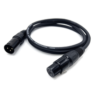 Gaine en PVC de qualité sonore supérieure personnalisée XLR mâle à femelle 3PIN câble de Microphone équilibré pour l'enregistrement en studio blindage de tresse