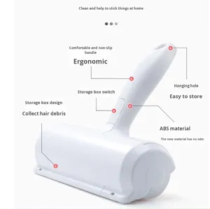 Spazzola Adesiva Riutilizzabile Bidirezionale per Rimozione Peli di Animali Domestici in Plastica Portatile Vendita all'Ingrosso - Product Image 3