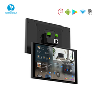 Tablette Android 14 POE 8 pouces RK3576s avec écran tactile CNC en métal, panneau de commande pour système Loxone & IoT, compatible avec les boîtes de jonction EU, UK, US