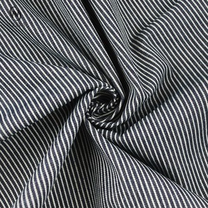 Tissu denim teint en fil noir et <span class=keywords><strong>blanc</strong></span> à rayures bicolores, poids lourd, 30 % polyester, 70 % coton, pour vestes en jean - Product Image 3