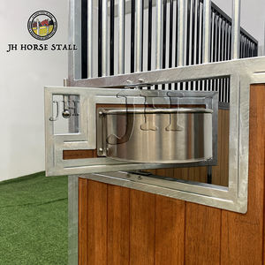 In legno di bambù stalla attrezzature per cavalli fatti in casa stalla per cavalli porta scorrevole per fieno e grano porta - Product Image 4