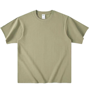 T-shirt homme coupe ample, poids lourd 320 GSM, couleur unie, coupe carrée courte, décontracté, surdimensionné, haute qualité - Product Image 5