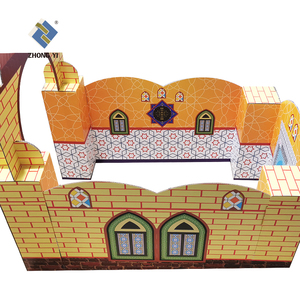 Casetta da gioco <span class=keywords><strong>Masjid</strong></span> personalizzata fai-da-te per bambini casetta da gioco moschea in cartone - Product Image 3