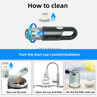 Aspirateur de voiture sans fil en gros, mini aspirateur portable à main pour voiture et maison avec bac à poussière de grande capacité