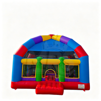 Château gonflable commercial avec auvent, grand château gonflable d'extérieur pour les fêtes d'enfants, location de terrain de jeux