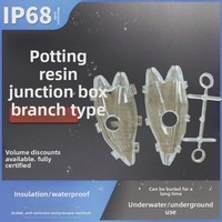 Boîtier de jonction étanche en résine adhésive avec conception à branches pour la protection des câbles