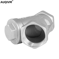 Vanne à boisseau sphérique manuelle en acier inoxydable 1 pièce AUQIVM SS304 SS316 avec filetage NPT femelle pour eau et gaz