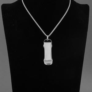 Bijoux personnalisés OEM, pendentifs skateboard, colliers en acier inoxydable, vente en gros, accessoires de bijouterie punk et sportive, moulage - Product Image 5