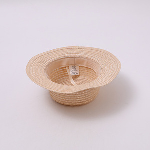 Sombrero <span class=keywords><strong>de</strong></span> paja para niños, <span class=keywords><strong>de</strong></span> copa plana y ala ancha, para <span class=keywords><strong>la</strong></span> <span class=keywords><strong>playa</strong></span>, protección solar, para niños y niñas, transpirable, para vacaciones <span class=keywords><strong>de</strong></span> verano, uso diario. - Product Image 4
