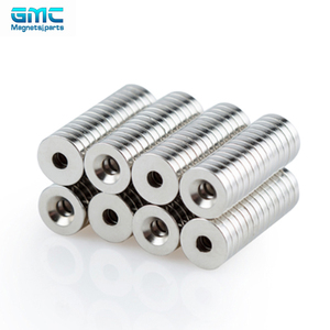 סיטונאי Neodymium מגנטים חזק כוח מגנטי עגול דיסק neodymium עם חור מנוקד - Product Image 1