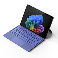 Clavier sans fil avec pavé tactile pour Microsoft Surface Pro 12, tablette portable avec support rabattable, batterie rechargeable intégrée, fabriqué en cuir PU