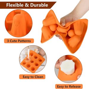 แม่พิมพ์ซิลิโคนรูปผี ไม่ติดกระทะ แม่พิมพ์ช็อกโกแลต 3 มิติ แม่พิมพ์ผีน่ารัก สำหรับเยลลี่ กัมมี่ ลูกอม พุดดิ้ง น้ำแข็ง เรซิ่น เค้ก ฮาโลวีน - Product Image 5