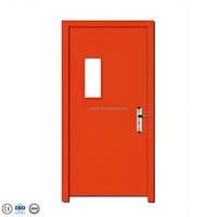 Portes en acier ignifugées au design moderne, équipées de joints coupe-feu qui s'expansent à la chaleur pour bloquer la fumée dense, idéales pour les écoles et les hôtels