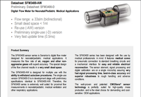 SFM3400-33-D Capteurs de Débit pour Nouveau-Né/Pédiatrique Médical Néonatale proximales flux cas d'utilisation nouvelle usine d'emballage