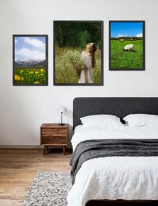 Cornice Fotografica in <span class=keywords><strong>Legno</strong></span> Fuling Fai-da-Te, Personalizzabile, Decorativa per Soggiorno, Cornice per <span class=keywords><strong>Foto</strong></span> di Famiglia e Vacanze - Product Image 4
