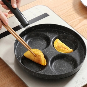Bistecca di uova fritte da cucina cottura creativa colazione Maker Pot 4 fori frittata uovo Waffle Pan - Product Image 5