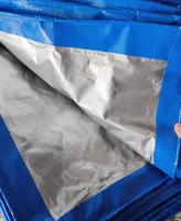 Bâche tissée en PE, pare-soleil, tissu imperméable, résistant à l'eau, caractéristique unie, poids moyen, certifiée ISO9001 pour usage industriel