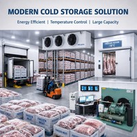 Chambre froide de surgélation rapide pour viande -35°C ° Chambre froide à congélation rapide pour bœuf, porc, poulet