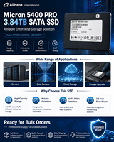 Untuk Micron 5400 PRO 3.84TB Enterprise SSD 2.5" SATA 6Gb/s MTFDDAK3T8TGA-1BC1ZABYY Server Solid State Drive