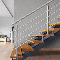 Rampe en acier durable, garde-corps de sécurité haute résistance, robuste, pour escalier, balcon, terrasse, extérieur, intérieur, en fer forgé
