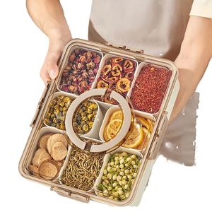 Ensemble de boîtes de rangement modernes en plastique avec couvercle à clapet, 8 compartiments, écologiques, multifonctionnelles, pour collations, légumes, plateau alimentaire scellé, pour le voyage - Product Image 4