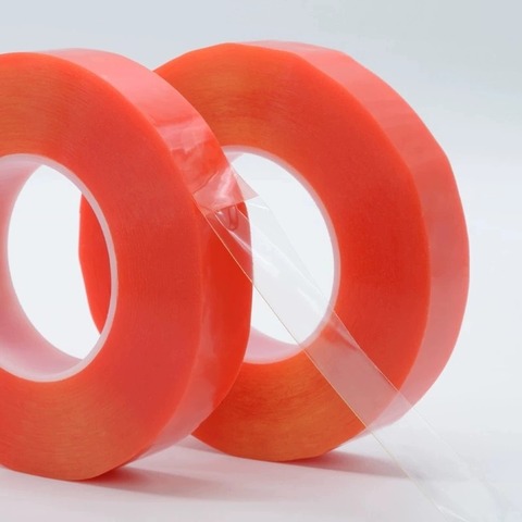 Adhesive Acrylic Double Sided Polyester High Temperature Clear Heavy Duty Mounting Tape High Viscosity No Residue