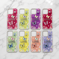 Coque de téléphone personnalisée en TPU avec motif papillon et diamants pour iPhone 18 17 16 15 14 13 12 11 et Samsung A18 A08 A17 A07 A16 A06