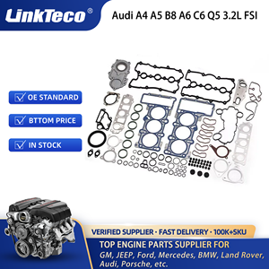 奥迪A4 A5 B8 A6 C6 Q5 <span class=keywords><strong>3</strong></span>.2L FSI 06E103148AC 06E103148BA的Linkteco全头垫片组密封CALA CALB V6气体 - Product Image 2