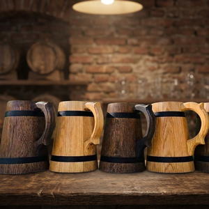 Tazas de Café, Sake, Leche y Té de Madera Natural Hechas a Mano, Estilo Árabe Vintage, Reutilizables, Personalizadas para Hotel u Hogar, Venta al Por Mayor - Product Image 5