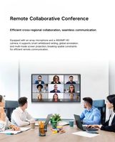 Оптовая продажа с завода: Интерактивная доска 75 дюймов 4K LCD с 20-точечным сенсорным экраном, ОС Android, гарантия 1 год, для классов (OEM/ODM)