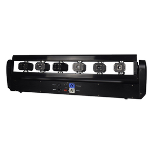 Barre laser DJ DMX 6x500mW RGB 3-en-1 à 6 têtes mobiles pour discothèques, mariages, fêtes et éclairage de scène - Product Image 5