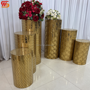 SMOOTH Wedding Plinth Metal Cake Stand Gold Dessert <b>Table</b> for Wedding Birthday Decoration - Product Image 4