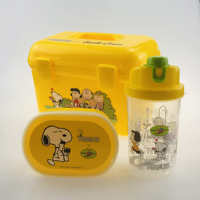 Conteneur d'emballage de boîte à lunch vintage imprimé personnalisé portable avec poignée