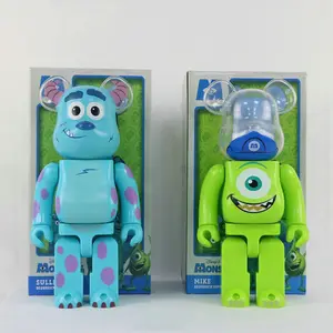 Pronto per la spedizione 400% 28cm Big Eyed Monster Bearbrick close Companion Fashion Action Figures Of Display Case decorazione da tavolo