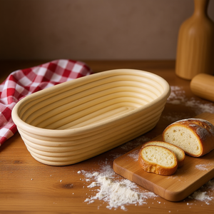 Westmark <b>Bread</b> Proofing <b>Basket</b> Oval 12 In Natural Wood For Artisan <b>Bread</b> Making - Product Image 3