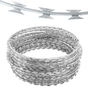 Rollo de Alambre de Púas Galvanizado en Caliente, Grosor de la Hoja de 0.3-2 mm, Diámetro de la Bobina de 450 mm, para Infraestructuras Críticas y Plantas de Energía - Product Image 3