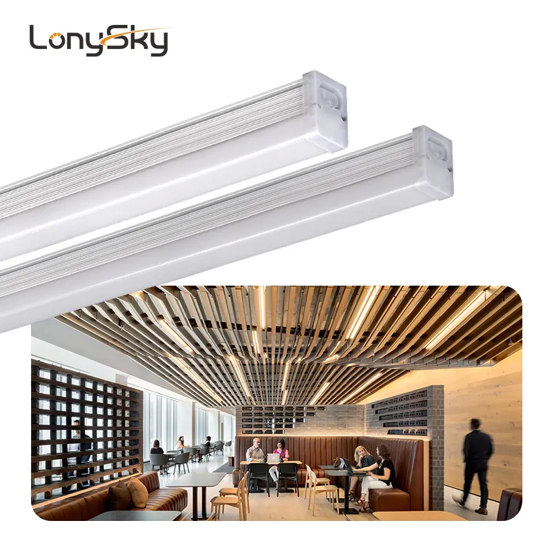 Armoire à haute luminosité led tube lumineux 120lm/W aluminium T5 tube lampe led lumière intégrée