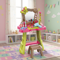 Ensemble de microphones en plastique avec son et lumière pour filles, kit d'activités de performance pour enfants, jeu d'imitation, cadeau, sélection du catalogue commercial
