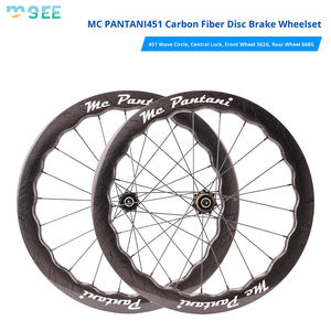 Ruedas de Carbono SeeMore Personalizables de 20 Pulgadas 451 para <span class=keywords><strong>Bicicleta</strong></span> Plegable, Juego de Ruedas de Carbono para Brompton/<span class=keywords><strong>Dahon</strong></span>, Ligeras para Carreras - Product Image 6