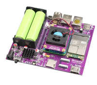 Placa de Desarrollo Mcuzone Raspberry Pi CM4 4G, CAT4 LTE, Batería 18650, BCM2712 de 64 Bits, Mini Computadora USB Linux PCIe UPS