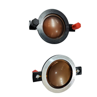 Haut-parleur à diaphragme en titane brun de 44,4 mm, unité de compression à bobine mobile, impédance de 8 ohms, puissance de sortie de 30-50 W, certifié RoHS