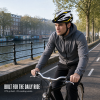 Casque de vélo pour adulte, moulé en interne, 22 aérations, réglable 57-62 cm, avec visière, doublure en velours amovible pour le cyclisme sur route