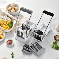 Acier inoxydable Français Frites Diviseur Concombre Trancheuse Main Pomme De Terre Cutter Cuisine Outil Durable En Métal Couleur Boîte Emballage Personnalisé
