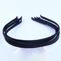 Groothandel 5mm 0,5cm brede hoofdbanden van stof voor dames en meisjes, DIY metalen haarbanden accessoires, effen satijnen hoofdband