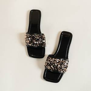 Sandalias de Diseño Moderno con Lentejuelas para Mujer, Verano 2025, para Interiores y Exteriores - Product Image 5